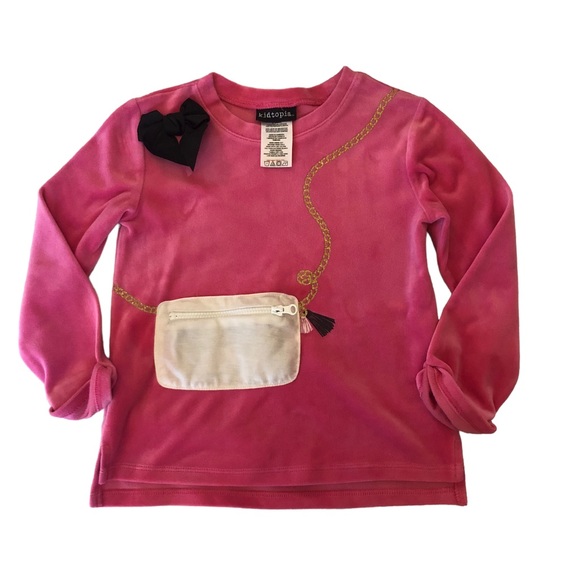 Kidtopia Pink Velour Dress Top size 5T - Picture 10 of 10
